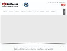 Tablet Screenshot of metalas.ba